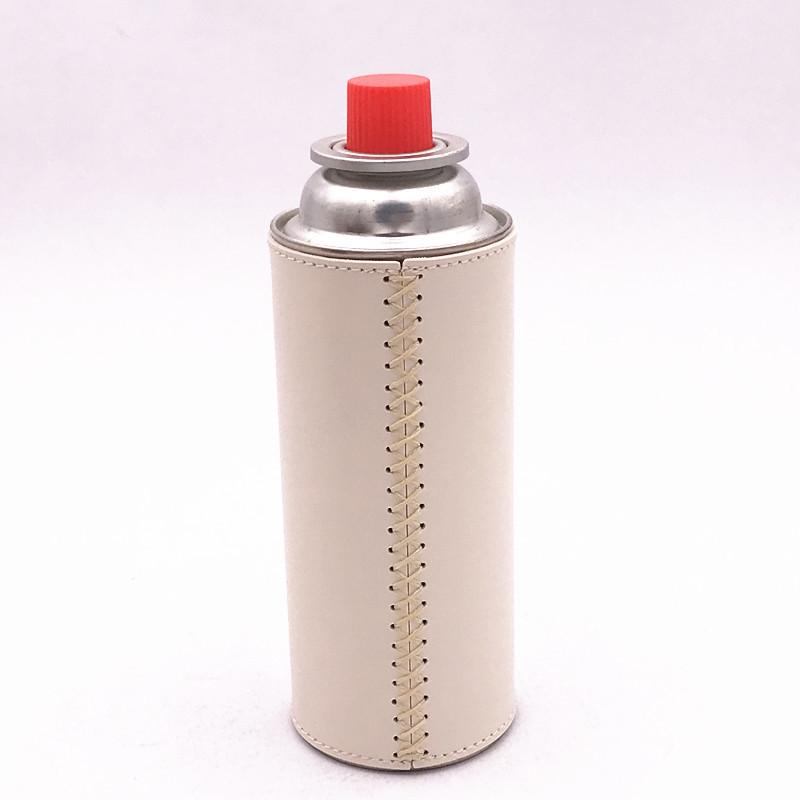250g Insulated Leather Gas Can Cover for Outdoor Camping and Mountaineering