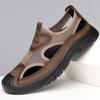 Men's Summer Hole Shoes 2025 New Non-slip and Breathable Casual Foot Leather Sandals Men's 2025