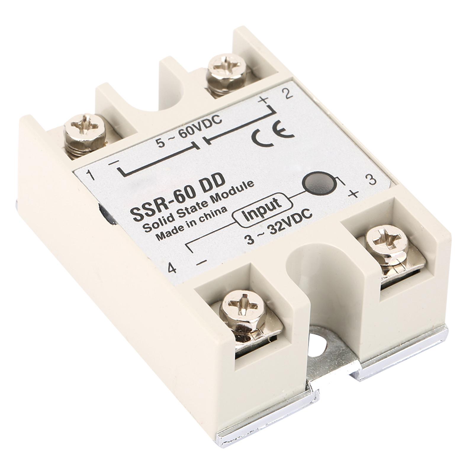 

DCDC Solid State Relay SSR60DD 60A 332VDC to 5200VDC SSR