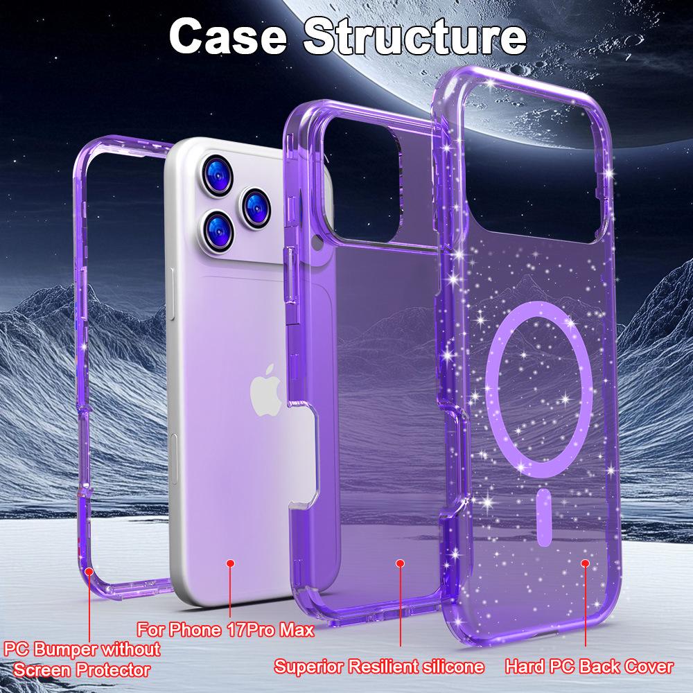Apple iPhone 17 Pro Max Magnetic Stand Anti-fall Protective Case