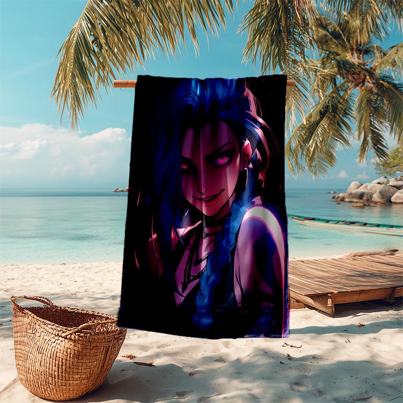 1pc Game Lol Beach Towel, Comfortable and Thick, and Swimming/Bath/Picnic/Camping Towel, Suitable for Seaside Beaches