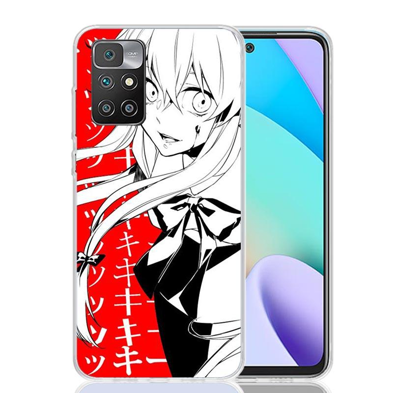 Mirai Nikki Gasai Yuno Anime Phone Case For Xiaomi Redmi 12C 13C 14C 12 13 10 10A 10C 9 9A 9C 9T 8 8A 7 7A 6 6A K70 K60 K40 K20