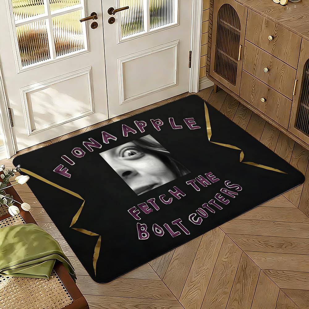 Fiona Apple Floor Mat Soft Thickened Absorbent Non-Slip Bedroom Living Room Door Mat Home Decor Flannel Rugs