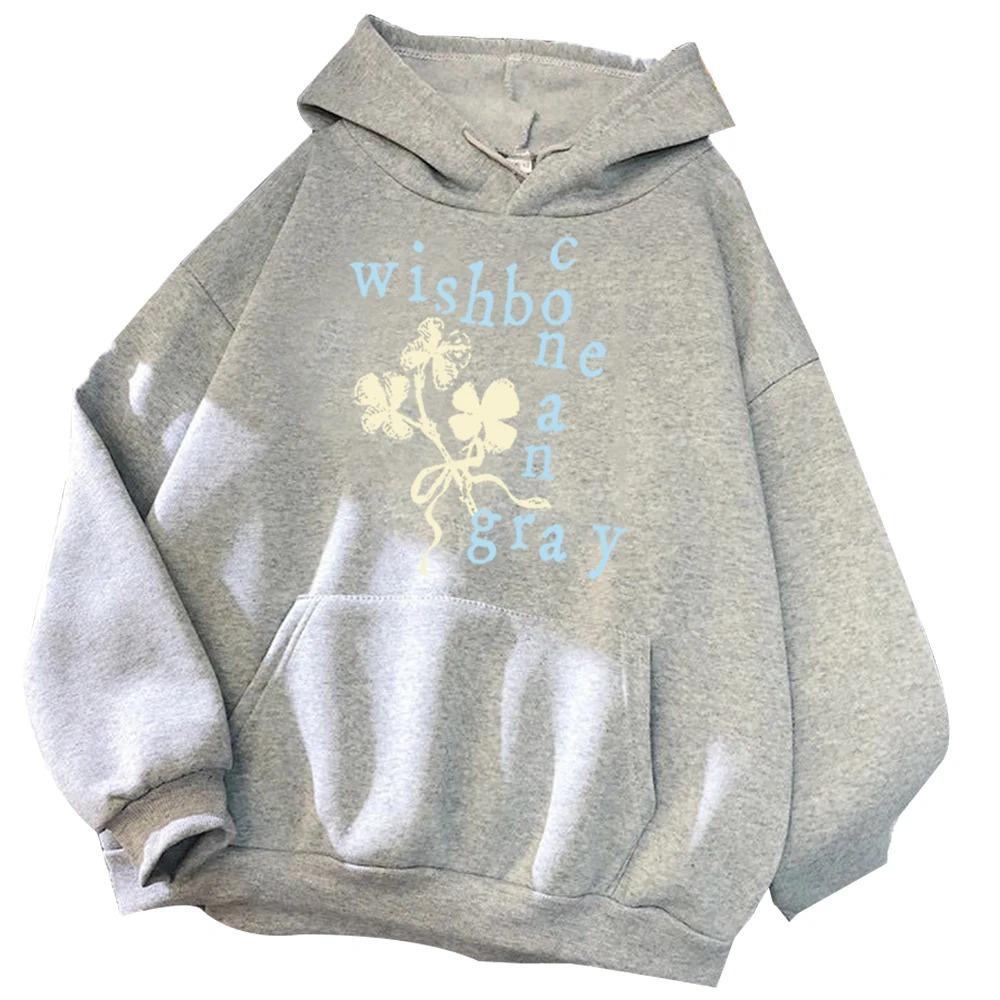 Conan Gray Wishbone 2026 Felpa Harajuku Hip Hop Pullover Top Felpa Y2k Maniche Corte Streetwear Classico alla Moda Cotone
