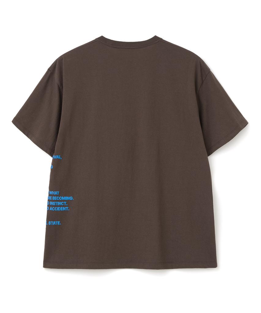 MILLO ARCHIVE Side Typography Printed T-Shirt [Brown]