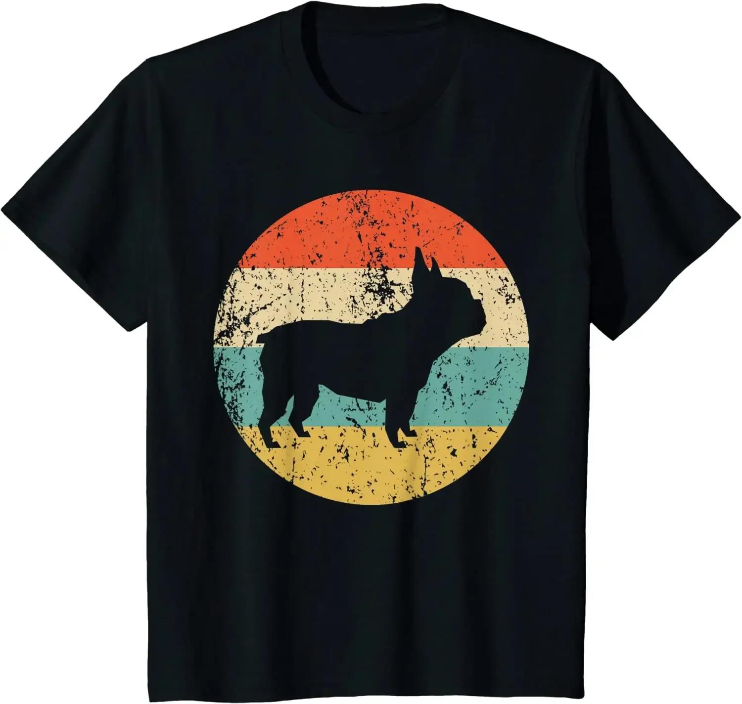 

Футболка Французский бульдог Ретро Футболка с собакой Французский бульдог Мужская одежда Графические футболки Повседневные Хлопковые Ежедневные Футболки на Четыре сезона XXXXXL