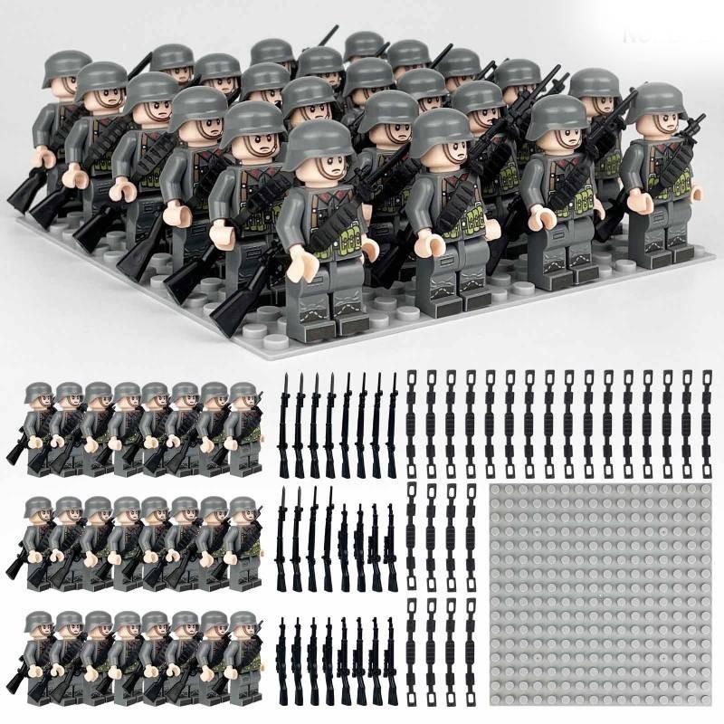 Small Particle Soldier Building Blocks Durable Abs Plastic Construction