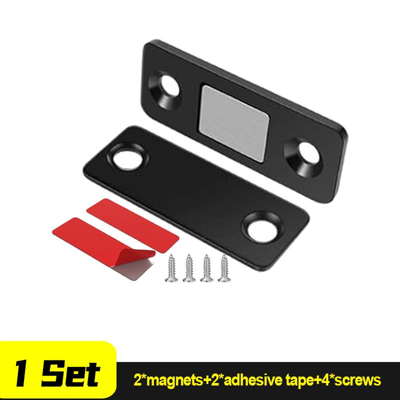 

Ultra-Thin Magnetic Door Catch Self Adhesive Drawer Latch Metal Magnet Latches Cupboard Cabinet Door Closed Catches with Screw
