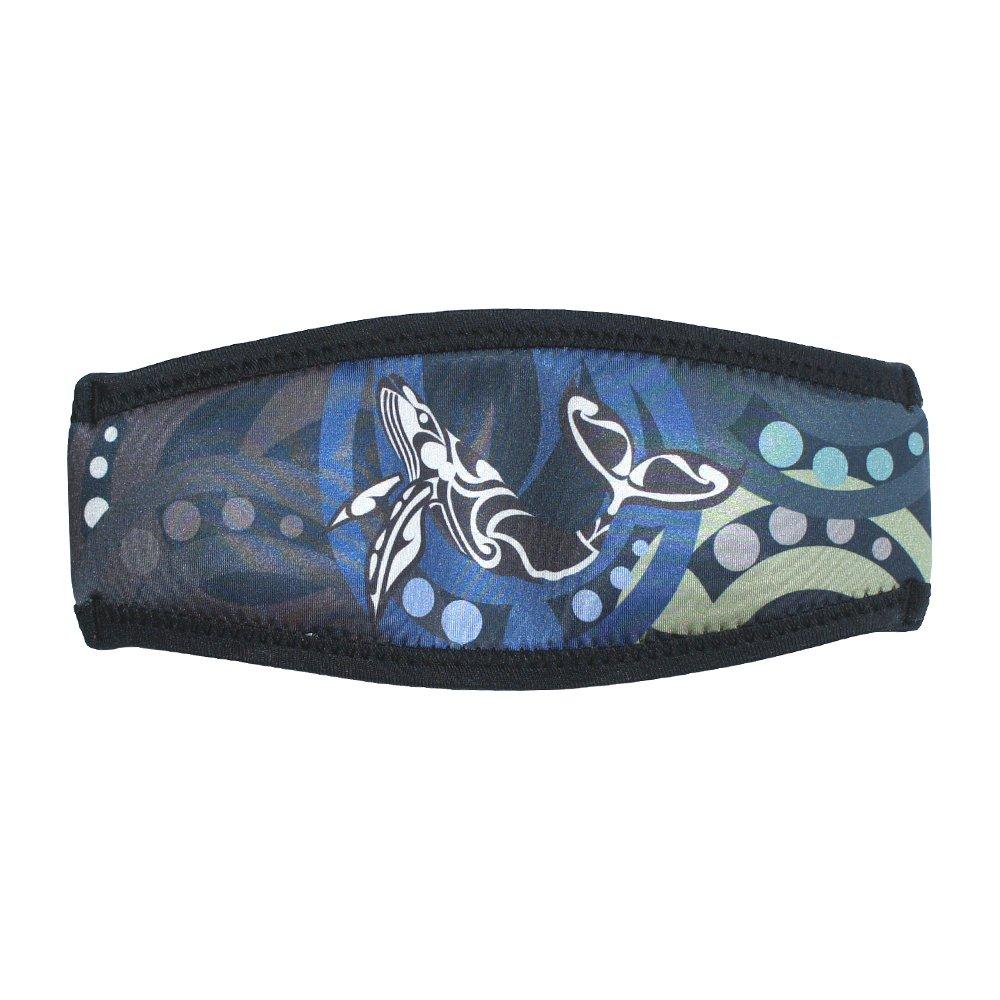 

SeaCanary Snorkeling Diving Mask Strap Cover Macau Whale Black