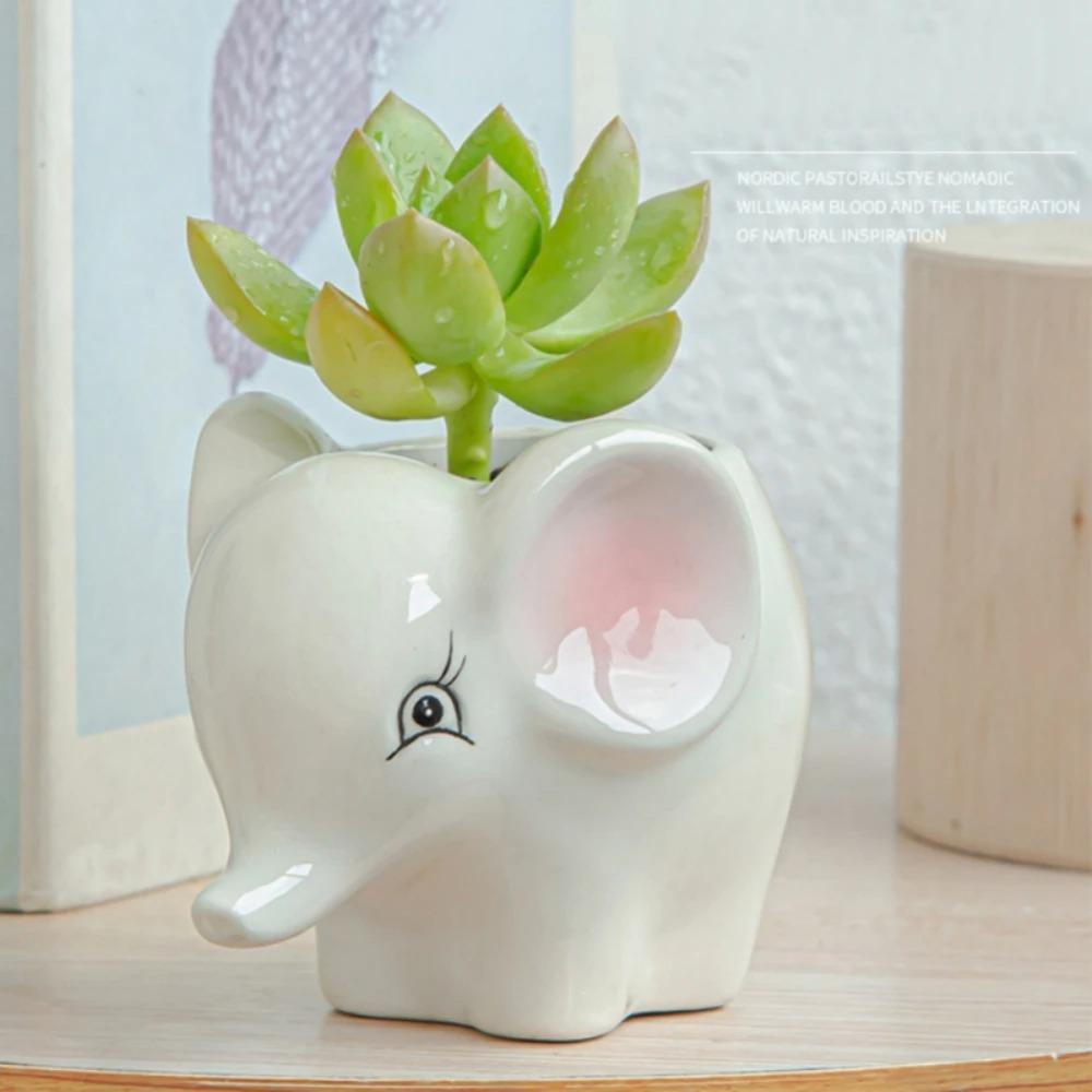 Cute Animal Animal Plant Pot Garden Decor Cactus Potted New Ceramic Succulent Planter
