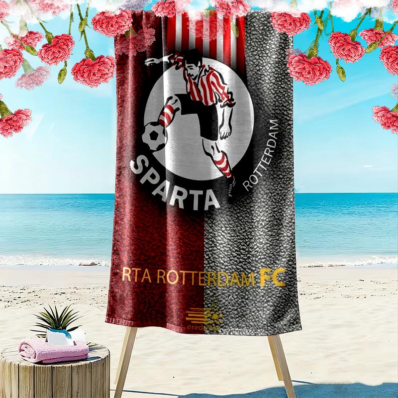 Sparta Rotterdam Print Beach Towel Large Soft Quick Dry Towel For Beach Camping Swimming