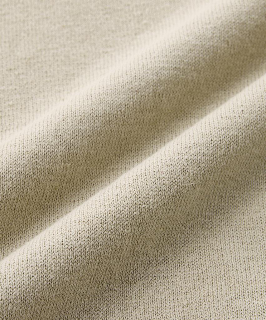STCO Diems Linen Blend Open Collar Short Sleeve Knit_Beige (Classic Fit)_Dktxb11Csd