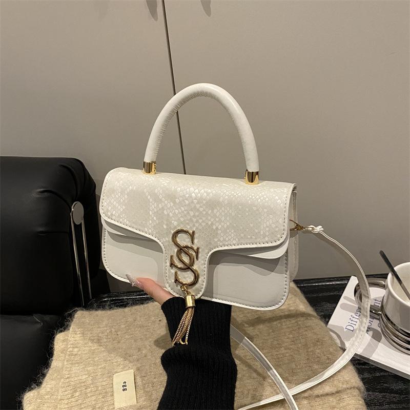 Trend Retro Small Bag Women's Winter New Fashion Casual Popular Messenger Bag Texture Portable Small Square Bag