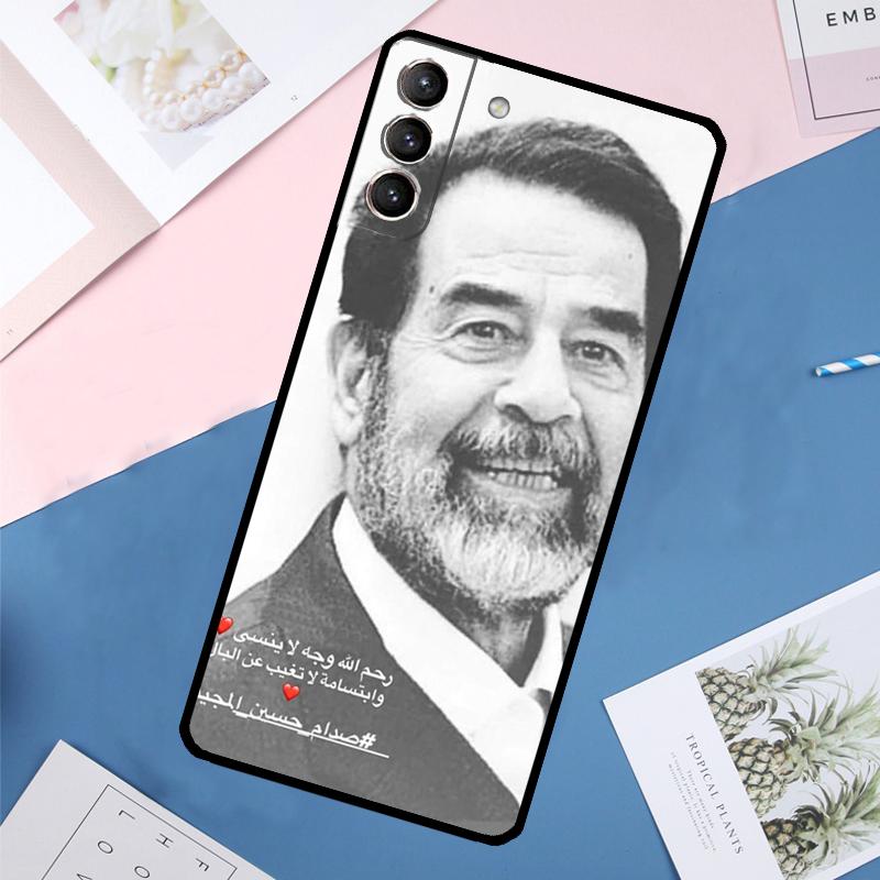 Etui Fashion Saddam Hussein Irak Hülle für Samsung Galaxy S24 S23 S22 Ultra S20 S21 FE S8 S9 S10 Plus Note 10 20 Ultra