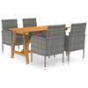 Day and Night - Day and Night Garden Dining Set 5 Pieces Gray