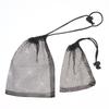 2Pcs Mesh Drawstring Storage Bag Breathable Durable Fabric Multi Purpose Home Travel For Sports Gear Swim Supplies Travel Use