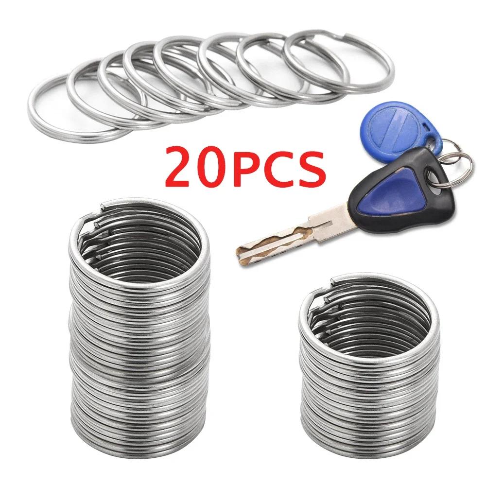 

Metal Keyring Keyfob Stainless Steel Anti-rust Key Holder Keychains Pendant Key Ring 30mm/25mm/20mm