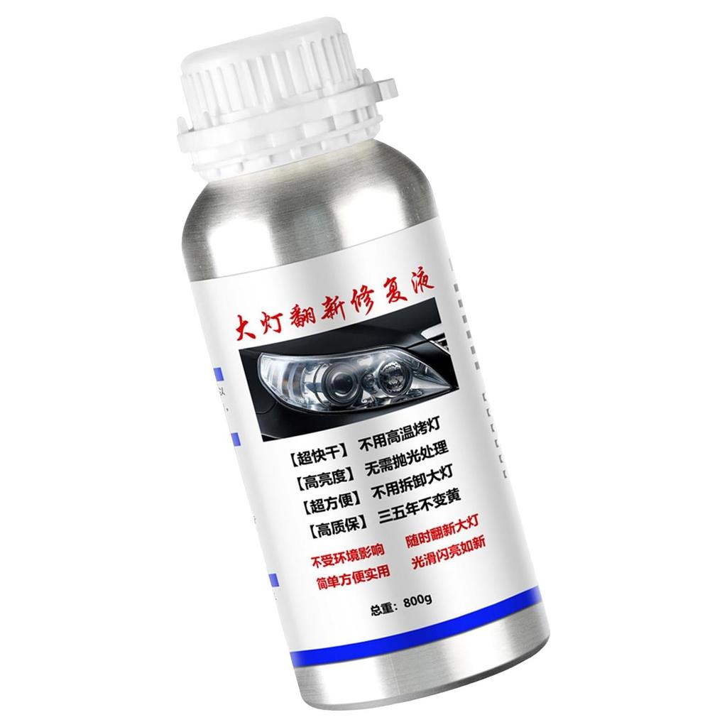 Headlight Restorer, Auto Headlight Lens Restorer, Quick Dry Headlight Polish 600ml - Car