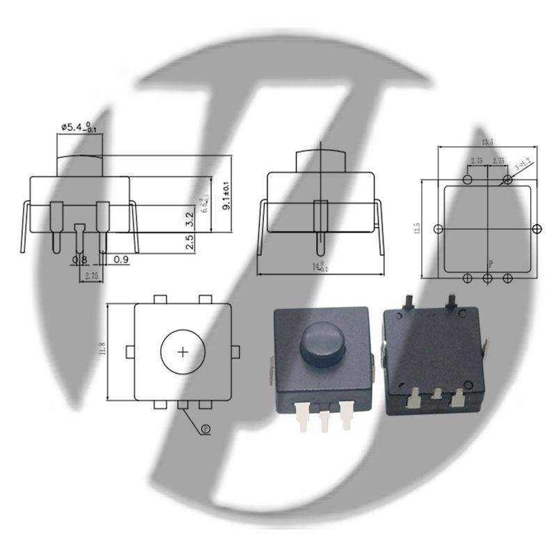 12x12 LED Flashlight Desk Lamp with Self-Locking Power Switch