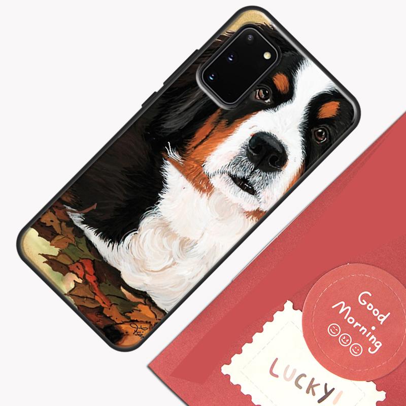 

Funny Bernese Mountain Dog Phone Case For Samsung Galaxy S23 S26 Ultra S20 S21 S22 S24 S25 Plus S10 S25 FE Cover Shell Galaxy S10