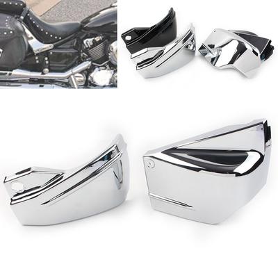 1 par motorcykel ABS batterisidokåpa skydd för Yamaha V Star 650 DragStar 650 XVS650 XVS650A Glansig