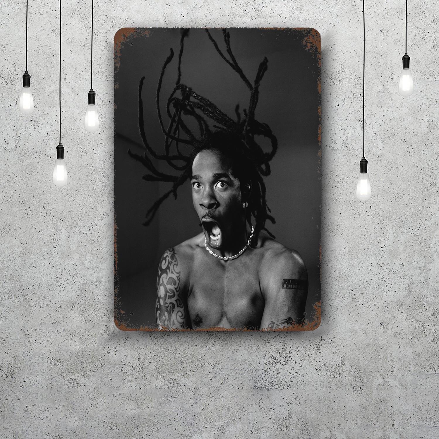 

Busta Rhymes Decor Vintage Metal Signs Tin Signs Captain Poster Decor for Bar Pub Club Man Cave Wall Decoration 20x30cm（7.8x11.8inch）