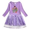 Girls' Stylish Mesh Skirt Long Sleeve Dress - New Spring/Autumn 2022 Fashion