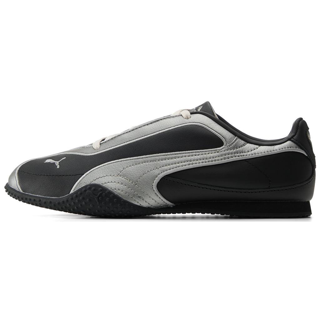 Puma Bella V2 Kožené Černé Stříbrné Patinované Unisex Tenisky Alpine-Snow 404043-01
