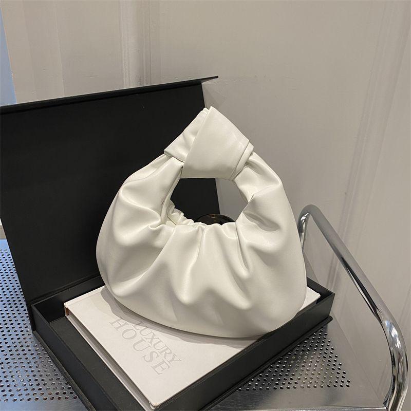 Нишевый дизайн плиссированная сумка сумка-облако новая текстура мягкой кожи ручная сумка модная трендовая универсальная сумочка