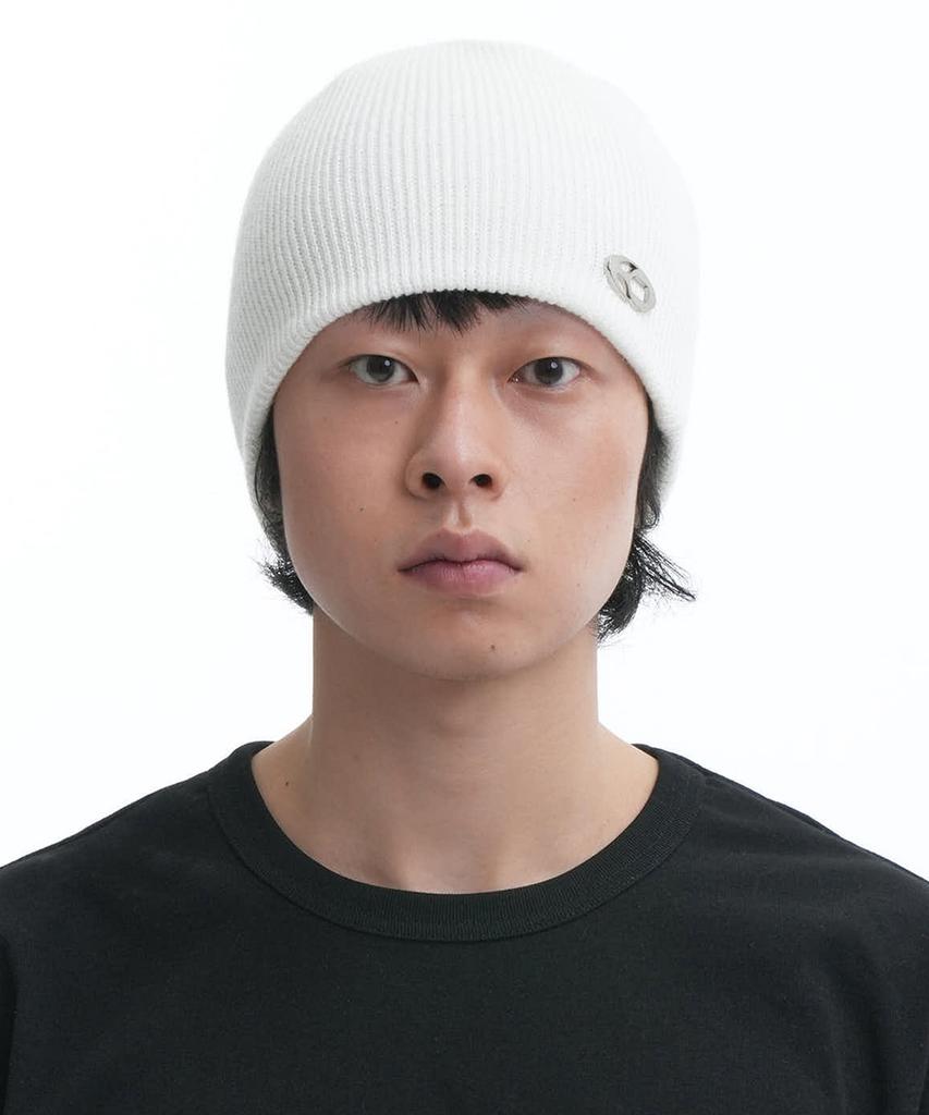 Opeunyadeu(Owai) Metal Logo Beanie-Ivory
