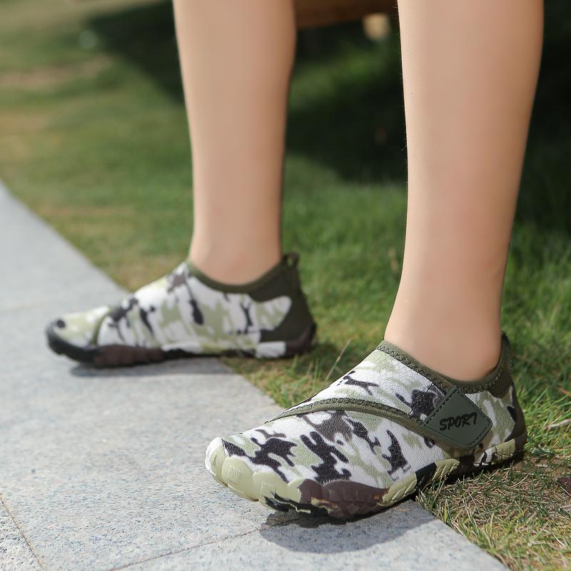 New Yellow Barefoot Sneakers Boys Girls Summer Outdoor Beach Water Shoes Children Fashion HOOK&LOOP Breathable Kids Wading Shoes