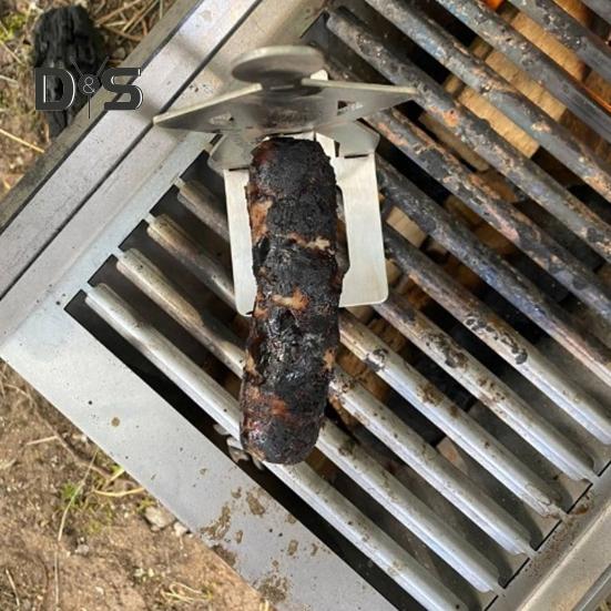 Nerezový stojan na grilování klobás BBQ, stojan na pečení hot dogů ve tvaru člověka, víceúčelový nepřilnavý stojan na klobásy a masové kuličky