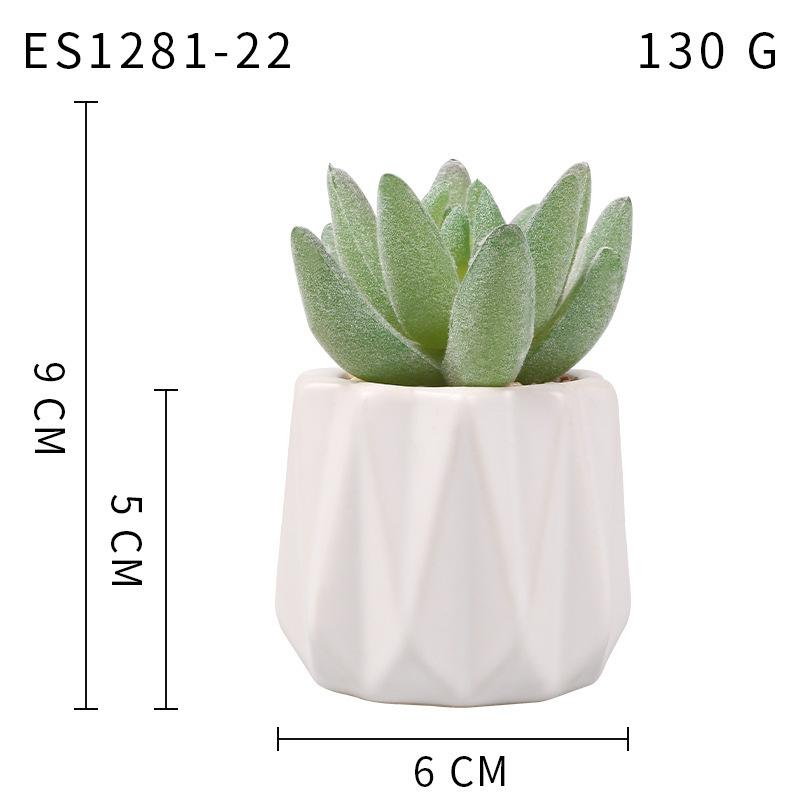Small, Wavy Cup-Shaped Simulated Succulent Plant Potted Plant, Nordic Office Furniture Fresh Decoration