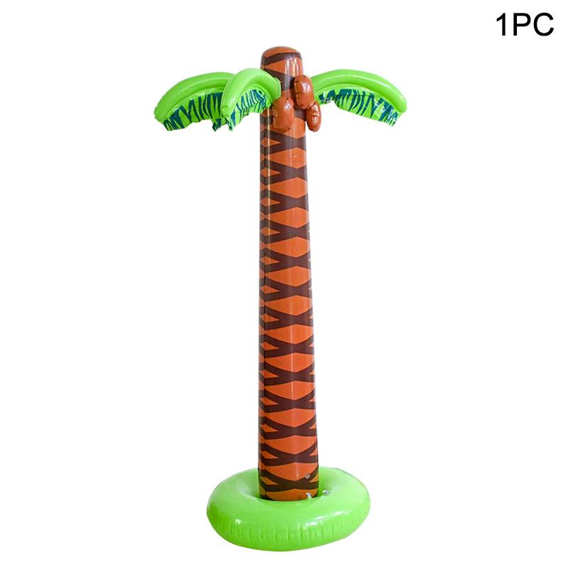 66Inch Giant Inflatable Palm Trees Summer Beach Backdrop Kids Favors Hawaiian Tropical Birthday Luau Pool Party Decoration Toy