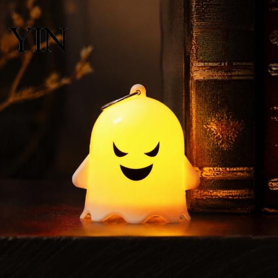 Spooky Night Lights for Kids Halloween Ghost Light, Cute LED Small Lighted Battery Operated Party Props Hanging Ornament Indoor Home Decor Lightweight