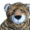 Stuffed Tiger Dog Chew Toy Boredom Reduction Squeaky Tiger Plushie Handmade Soft Dog Teething Interactive Forest Animal Toy Pet Supplies
