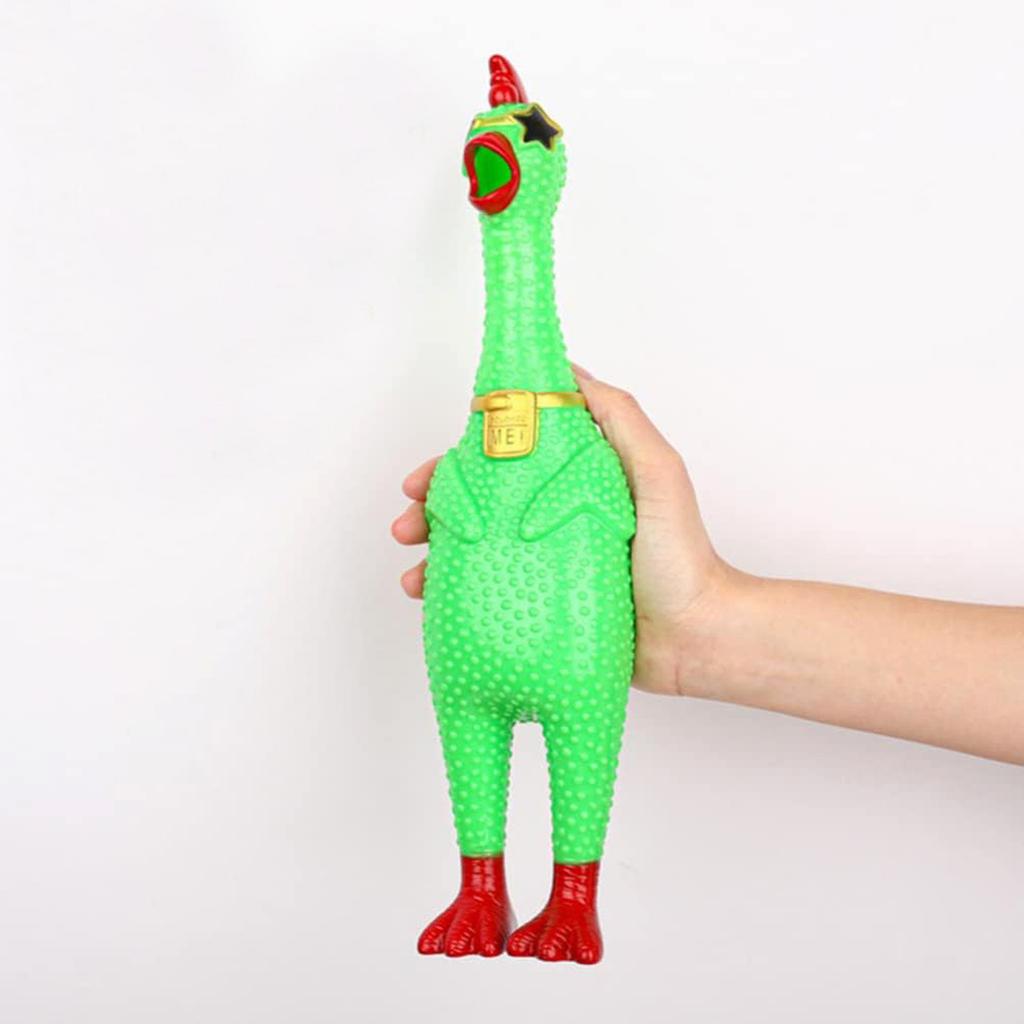 This Squeaking Chicken Is A Creative Prank Toy For Kids, Adults, And Dogs. Its Squeaking Sounds Are Incredibly Fun And Addictive.