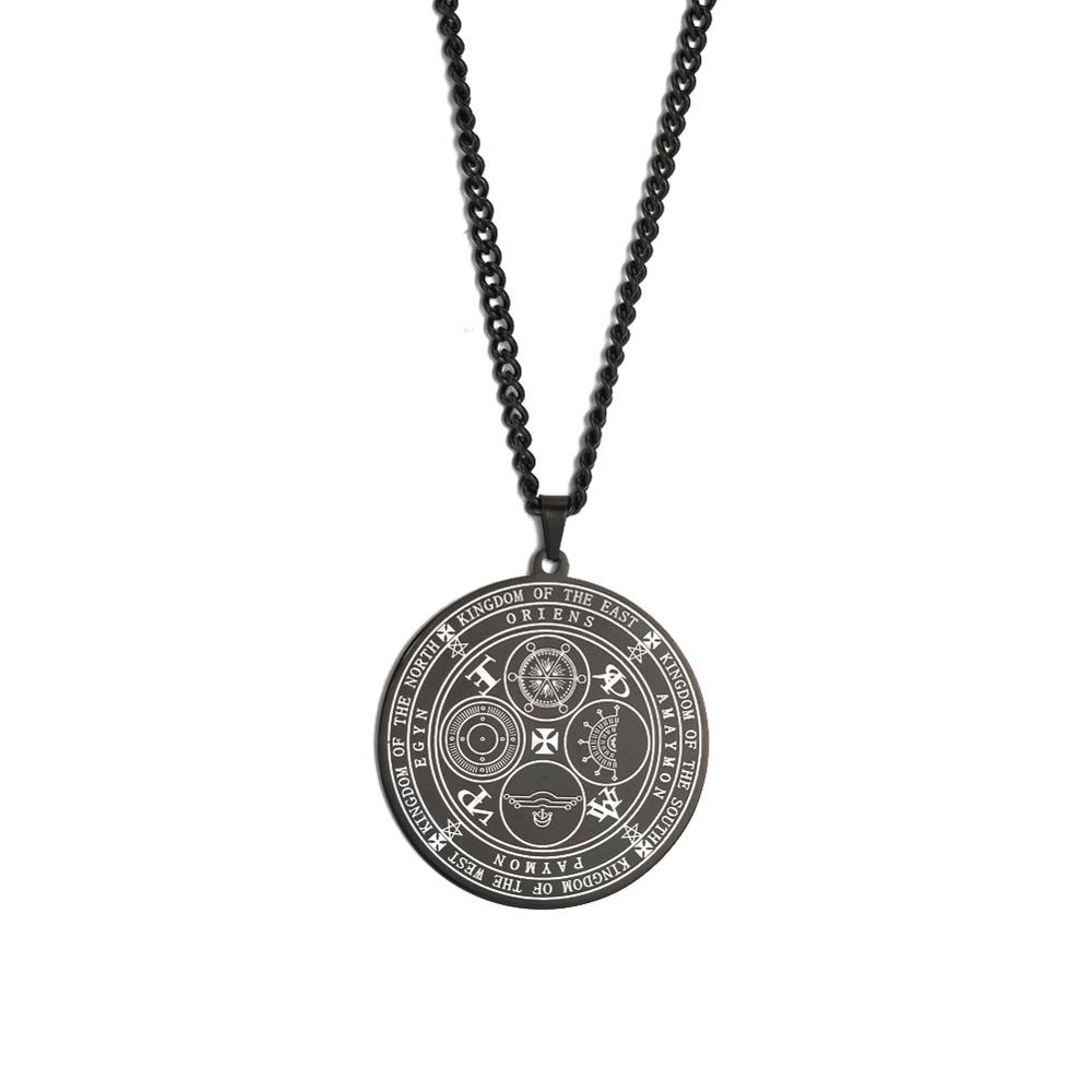 Four Powerful Archangels Amulet Necklace the Seals of The Four Emperors Kingdom of Spirits Rulership Pendant Gift