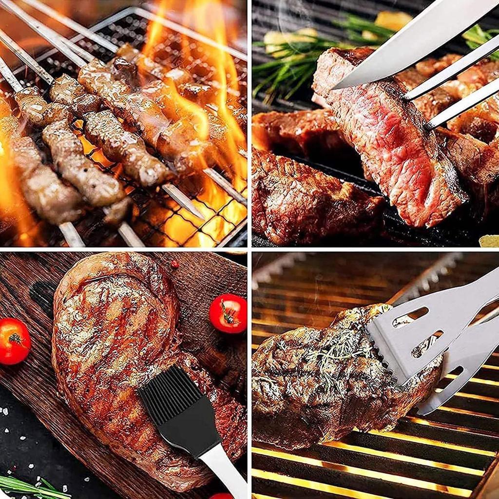 BBQ Tool Set Stainless Steel Multifunctional Outdoor Combination Camping BBQ BBQ Accessories Set