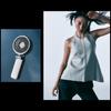 Cado Stream Mini WH Handheld Fan with Strap PD Fast Portable Fan with Cooling and Pouch Store (Small), Charging, 4-Level Adjustment, Compact, Power,