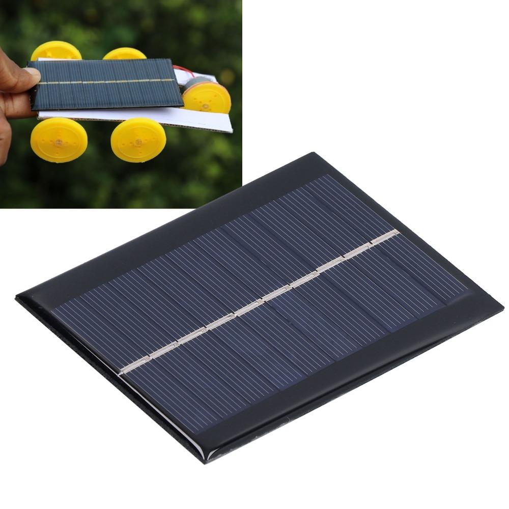 2PCS 1W 5V Solar Panel Module 200MA Mini Polysilicon Solar Panel 100*70MM High Conversion Efficiency Micro Power Solar Cells