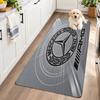 Flanell Küchenmatte Mercedes Weicher Teppich Rutschfester Bodenbelag Heimdekoration