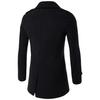 2025 Autumn/Winter Men's Double-Breasted Wool Trench Coat with Epaulets - Trendy European Style