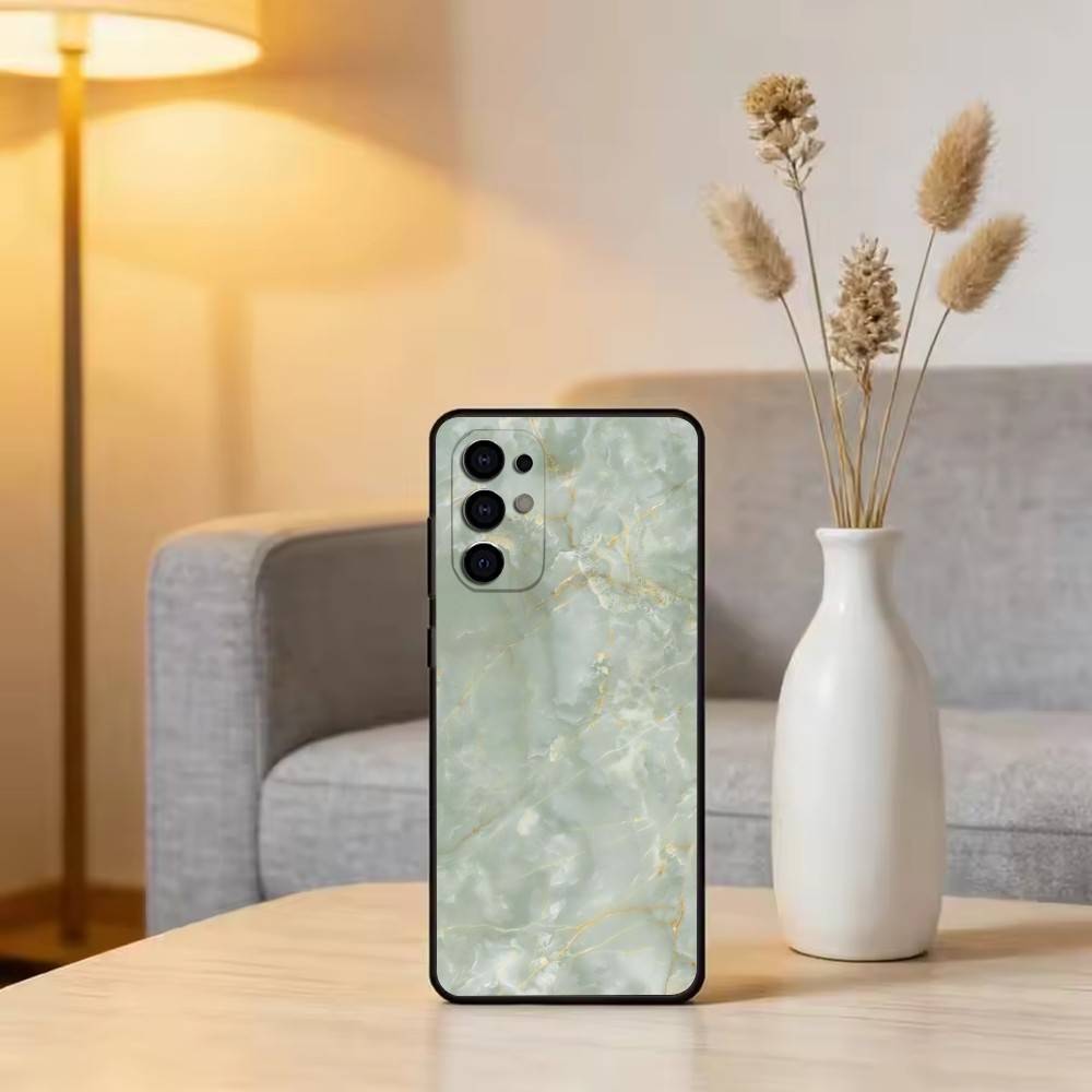 Stylish Marble Pattern Phone Case Black Silicone Soft For Samsung S25,S24,S21,S22,S23,S30,Ultra,S20,Plus,Fe,Lite