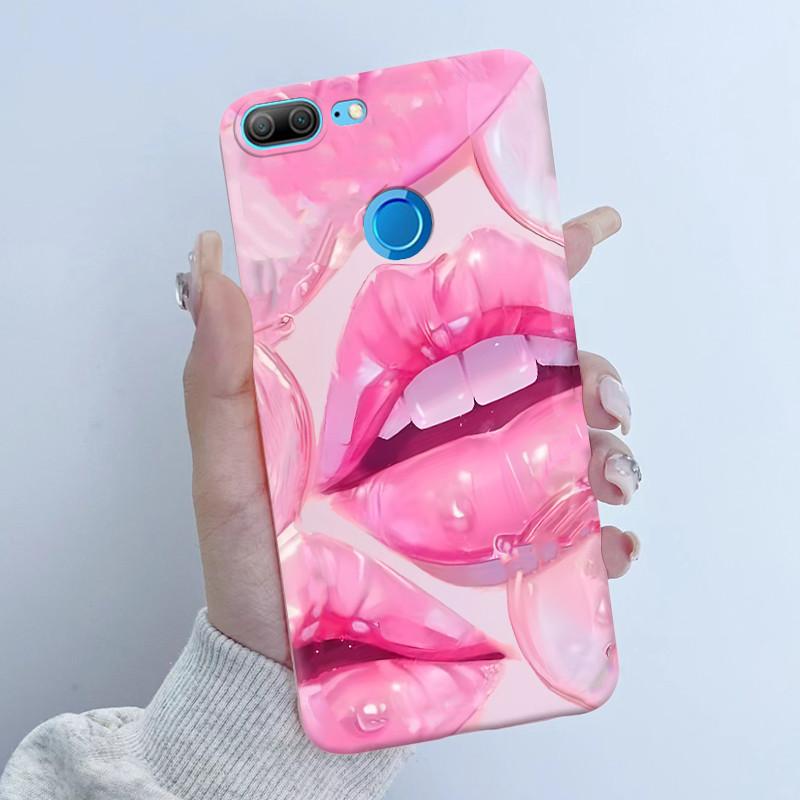 For Honor 9 Lite LLD-L21 LLD-L31 Phone Case Flower Girl Design Soft Silicone TPU Back Housing for Honor 9 STF-L09 STF-AL10 Cover
