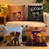Cushion Cover  Linen  SkinFriendly Soft Decorative Case For Sofa Home Decor Game Little Nightmares Pillow Cover