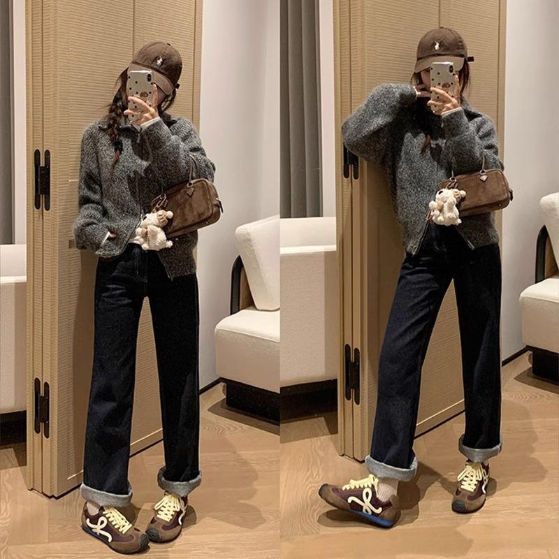 Cowhide version~ Su Yinyin has the same ugly and cute asymmetrical big toe head lace-up casual sports style Forrest Gump training shoes for women