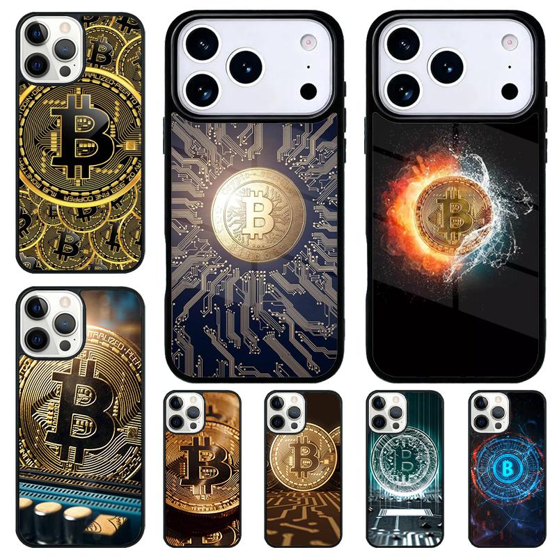 Bitcoin Phone Case for iPhone 17 Air 16 15 11 12 14 13 Pro Max Shockproof Cover