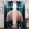 Sport Football Basketball  High Shading Curtain Cortina De Sombra Thick Clackout Drape for Living Room Gardinen Suitable for Boy