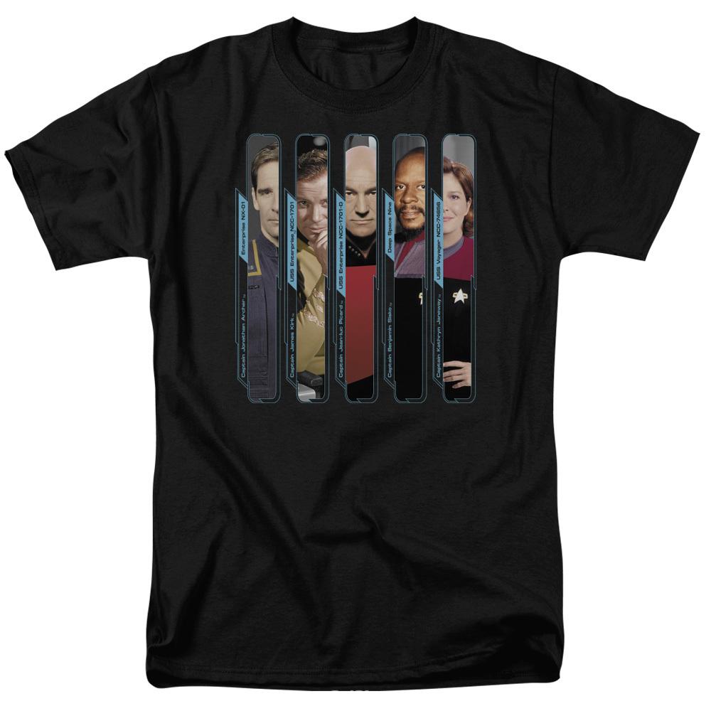 

Star Trek The Captains TV Show T-Shirt Sizes S-4XL NEW 3XL